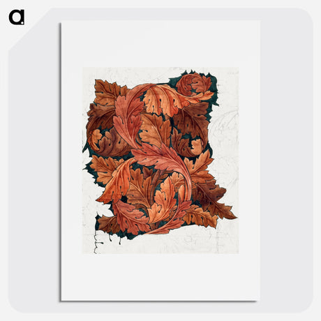 William Morris(ウィリアム モリス) - Acanthus - ウィリアム モリス Poster. - artgraph.「アートをもっと気軽に」世界の名画やアート作品をポスターなど身近なアイテムにプリントして販売するサイト「artgraph.」ポスター、アートフレーム、スマホケース、ノート…etcなど多くの製品を用意しております。専属アーティストの作品もあり、ここだけしか買えないアートに出会えます。│