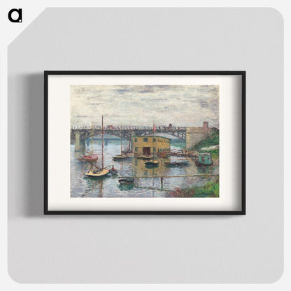 Bridge at Argenteuil on a Gray Day Poster. - artgraph.