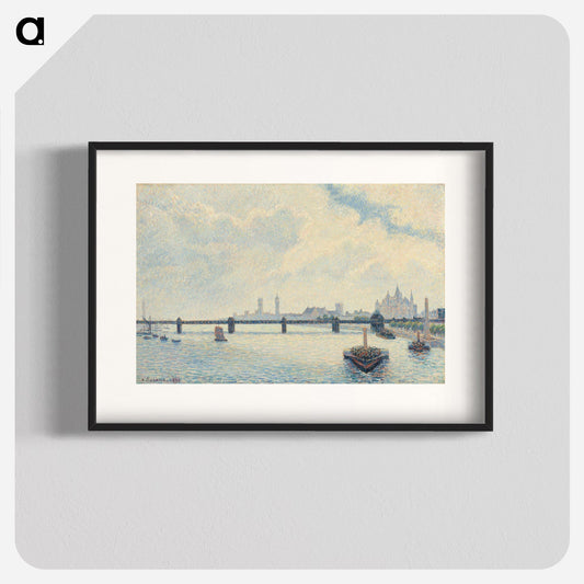 Charing Cross Bridge, London Poster. - artgraph.