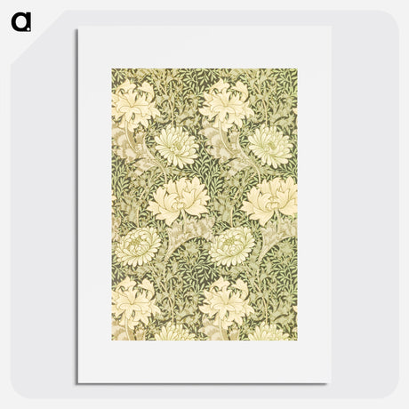 William Morris(ウィリアム モリス) - Chrysanthemum pattern - ウィリアム モリス Poster. - artgraph.「アートをもっと気軽に」世界の名画やアート作品をポスターなど身近なアイテムにプリントして販売するサイト「artgraph.」ポスター、アートフレーム、スマホケース、ノート…etcなど多くの製品を用意しております。専属アーティストの作品もあり、ここだけしか買えないアートに出会えます。│