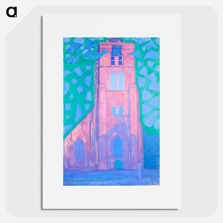 Piet Mondrian(ピエト モンドリアン) - Church tower at Domburg - ピエト モンドリアン Poster. - artgraph.「アートをもっと気軽に」世界の名画やアート作品をポスターなど身近なアイテムにプリントして販売するサイト「artgraph.」ポスター、アートフレーム、スマホケース、ノート…etcなど多くの製品を用意しております。専属アーティストの作品もあり、ここだけしか買えないアートに出会えます。│