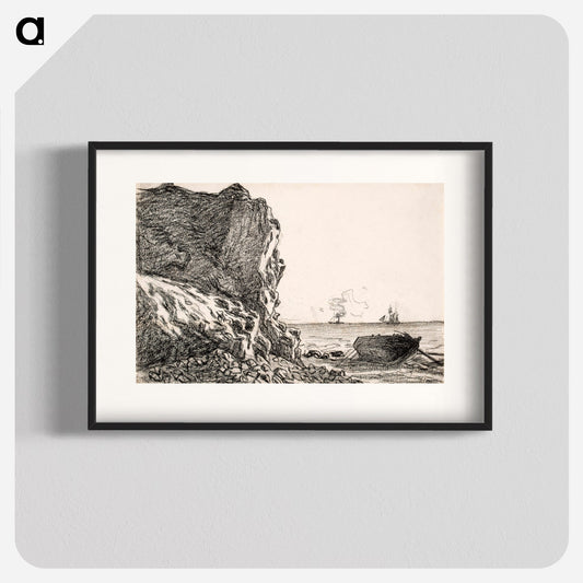 Cliffs and Sea, Sainte-Adresse Poster. - artgraph.