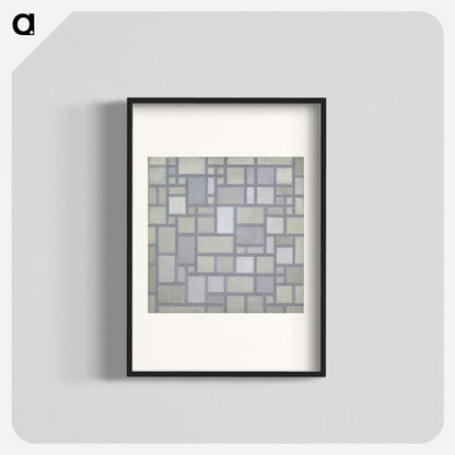 Composition in bright colors with gray lines Poster. - artgraph.