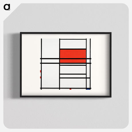 Piet Mondrian(ピエト モンドリアン) - Composition No. 4 with red and blue - ピエト モンドリアン Poster. - artgraph.「アートをもっと気軽に」世界の名画やアート作品をポスターなど身近なアイテムにプリントして販売するサイト「artgraph.」ポスター、アートフレーム、スマホケース、ノート…etcなど多くの製品を用意しております。専属アーティストの作品もあり、ここだけしか買えないアートに出会えます。│