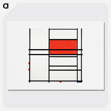 Piet Mondrian(ピエト モンドリアン) - Composition No. 4 with red and blue - ピエト モンドリアン Poster. - artgraph.「アートをもっと気軽に」世界の名画やアート作品をポスターなど身近なアイテムにプリントして販売するサイト「artgraph.」ポスター、アートフレーム、スマホケース、ノート…etcなど多くの製品を用意しております。専属アーティストの作品もあり、ここだけしか買えないアートに出会えます。│