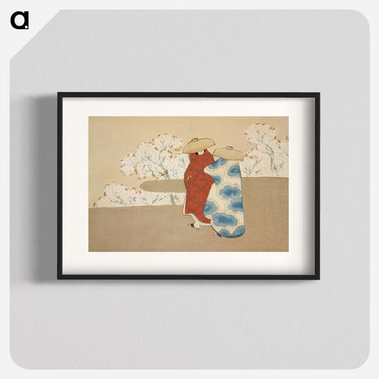 Hanami season from Momoyogusa–Flowers of a Hundred Generations Poster. - artgraph.