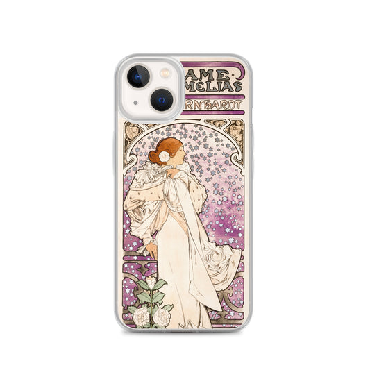 La dame, aux camelias, Sarah Bernhardt iPhone case