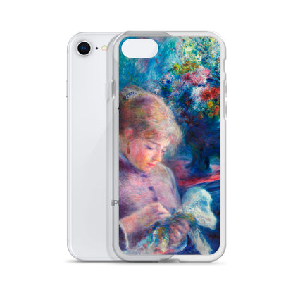 Young Woman Sewing iPhone Case
