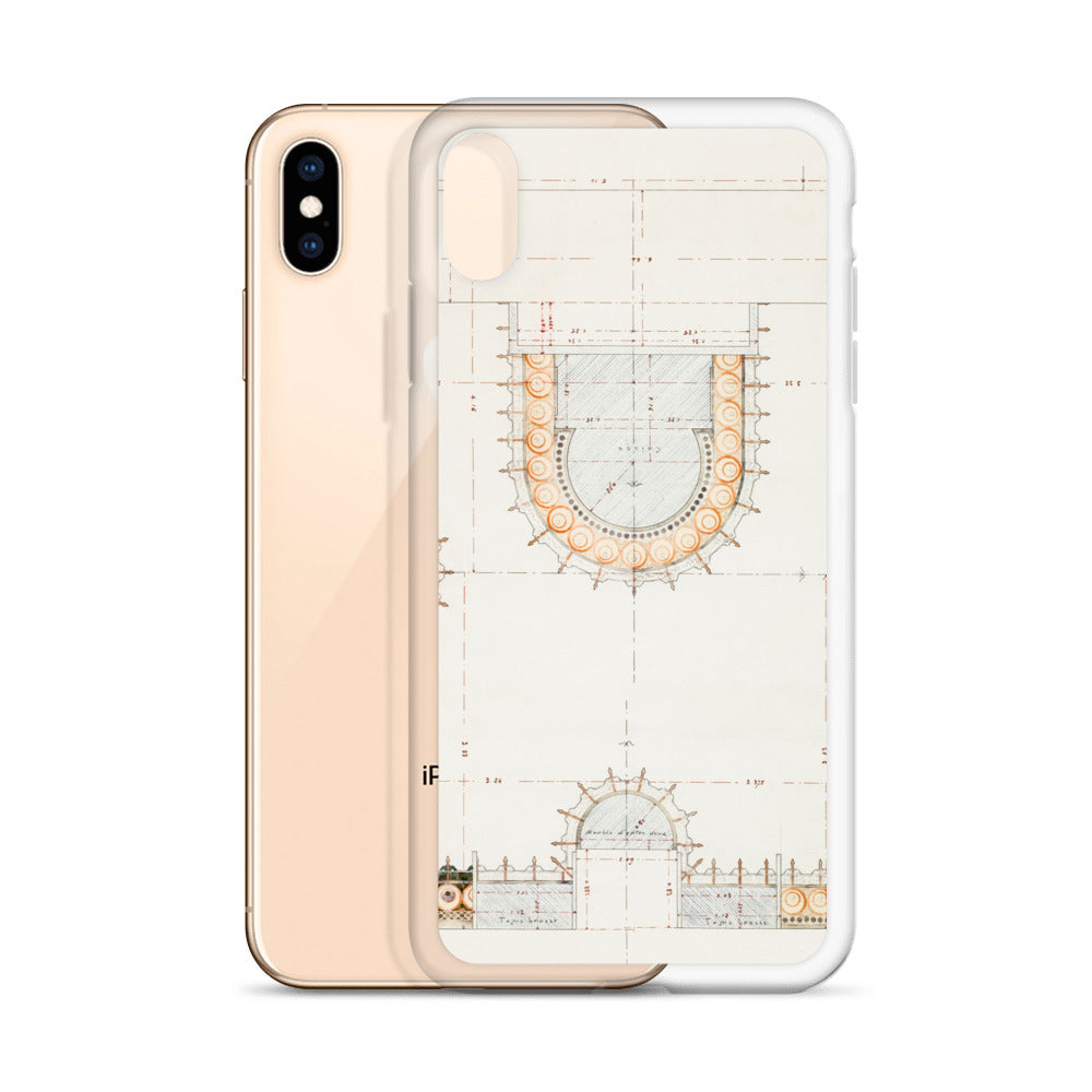 General plan of the mosaic for Fouquet jewelry store iPhone case
