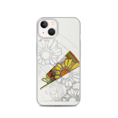 Preparatory cardboard for a stained glass window iPhone case - artgraph.